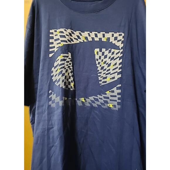 Champion Men’s Short Sleeve Checked Champion Logo T Shirt Big & Tall XLT CR10 - Picture 1 of 6